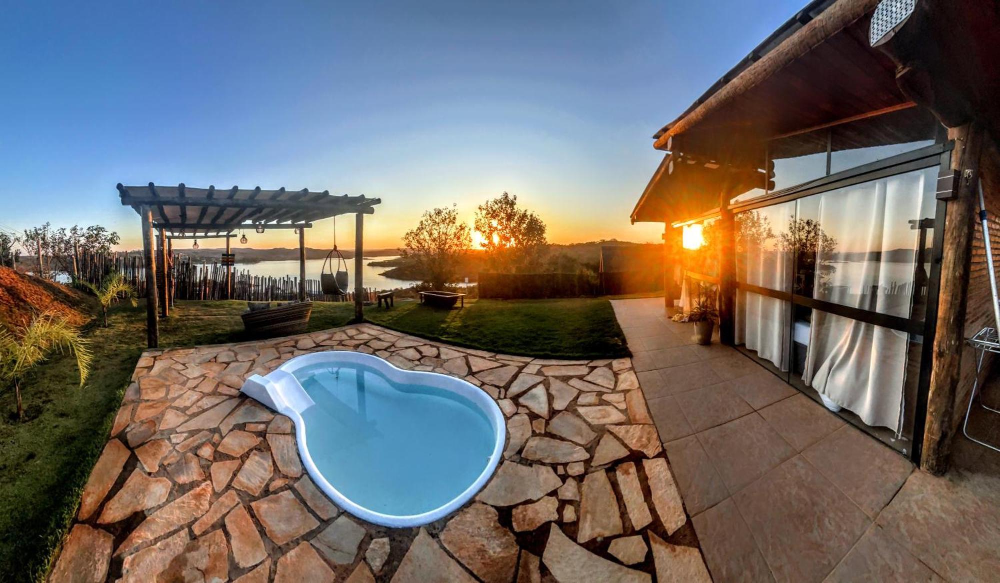 Chale Mirante, Piscina, Cachoeira, Lago E Vista Espetacular Alexania 외부 사진